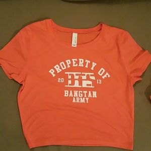 BTS property of Bangtan Army crop tee.